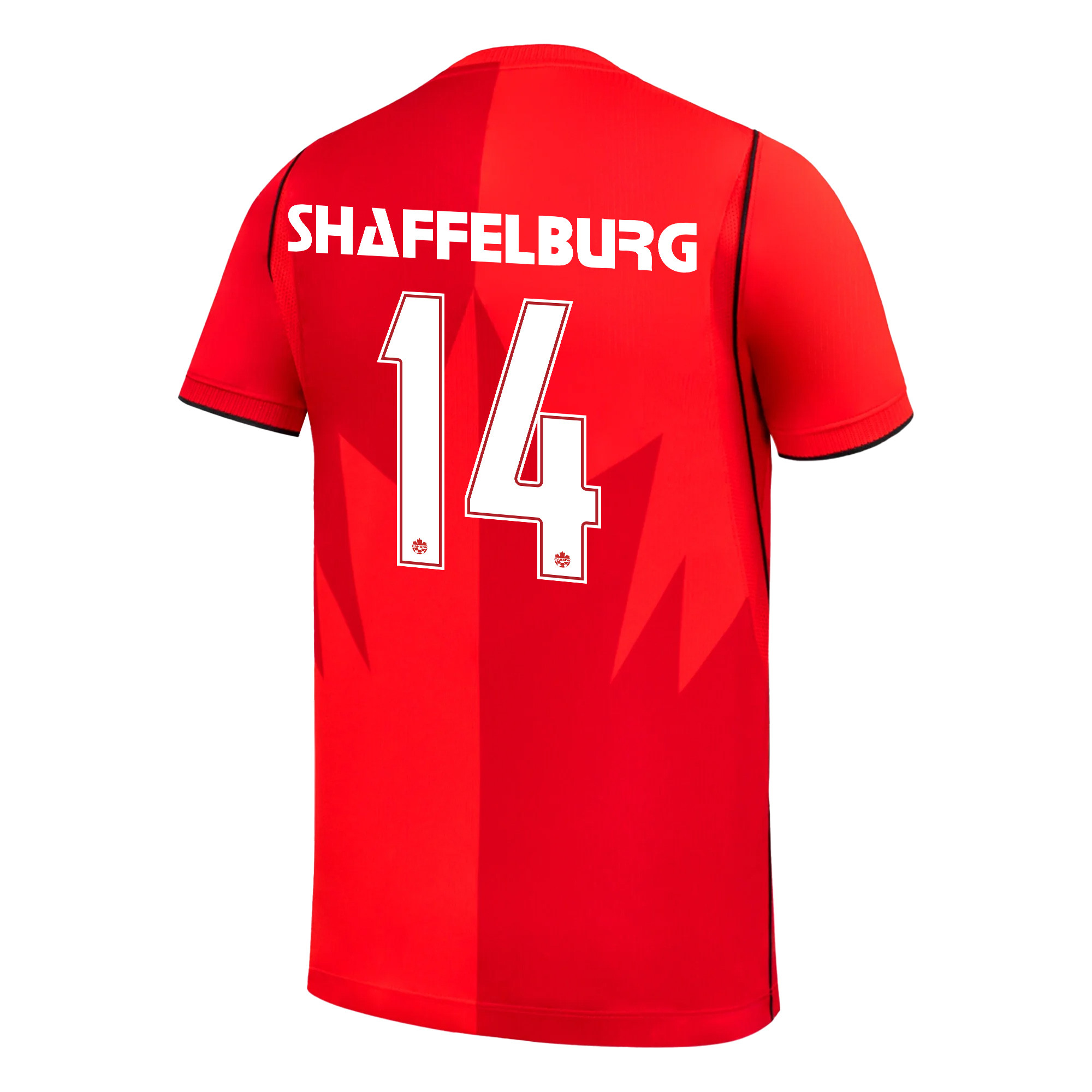 Jacob Shaffelburg 14 Youth Canada National Team 2026 Home Jersey - Red - Jersey Teams