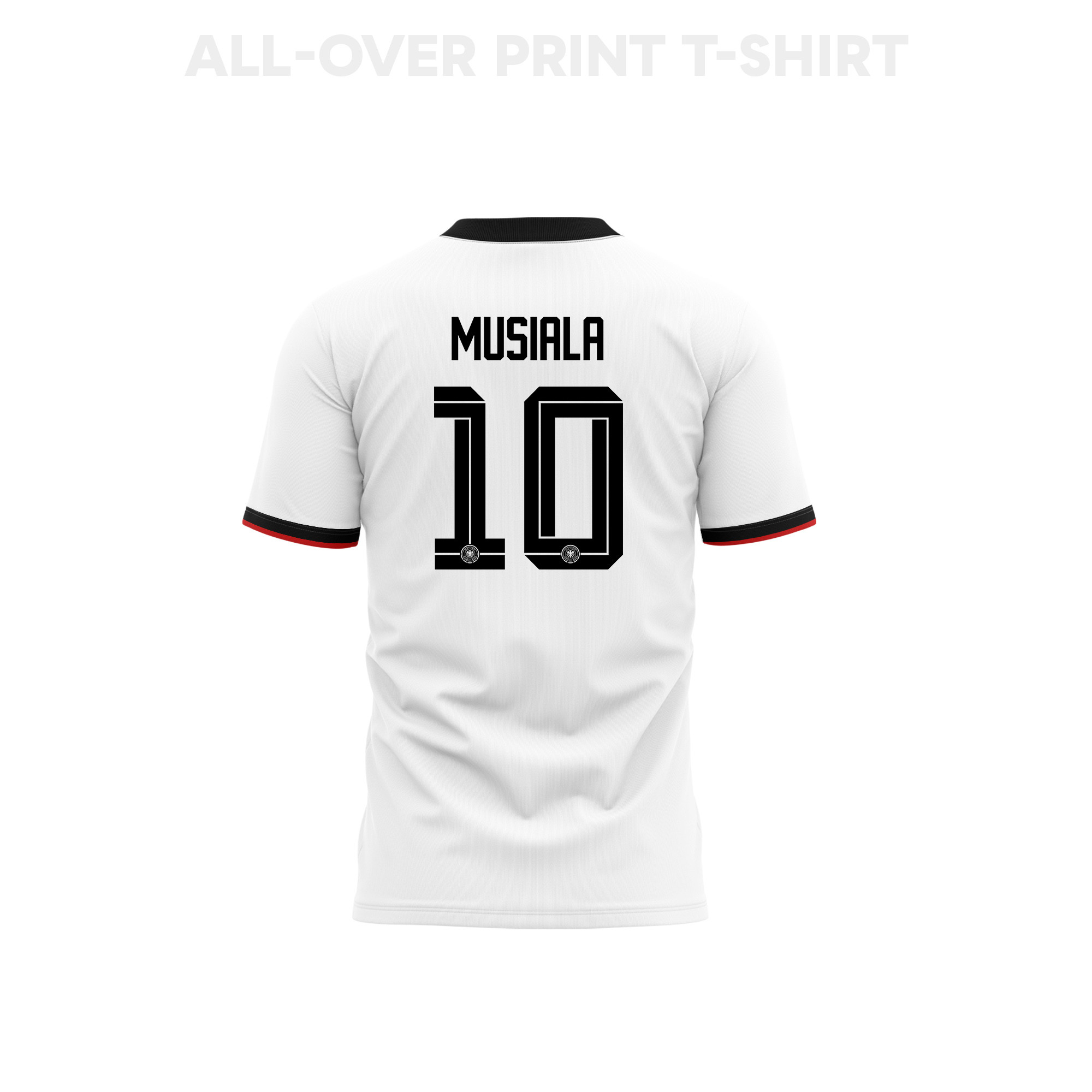 Jamal Musiala 10 Youth Germany 2026 Home 3D T-shirt Fully Printed – White - Jersey Teams