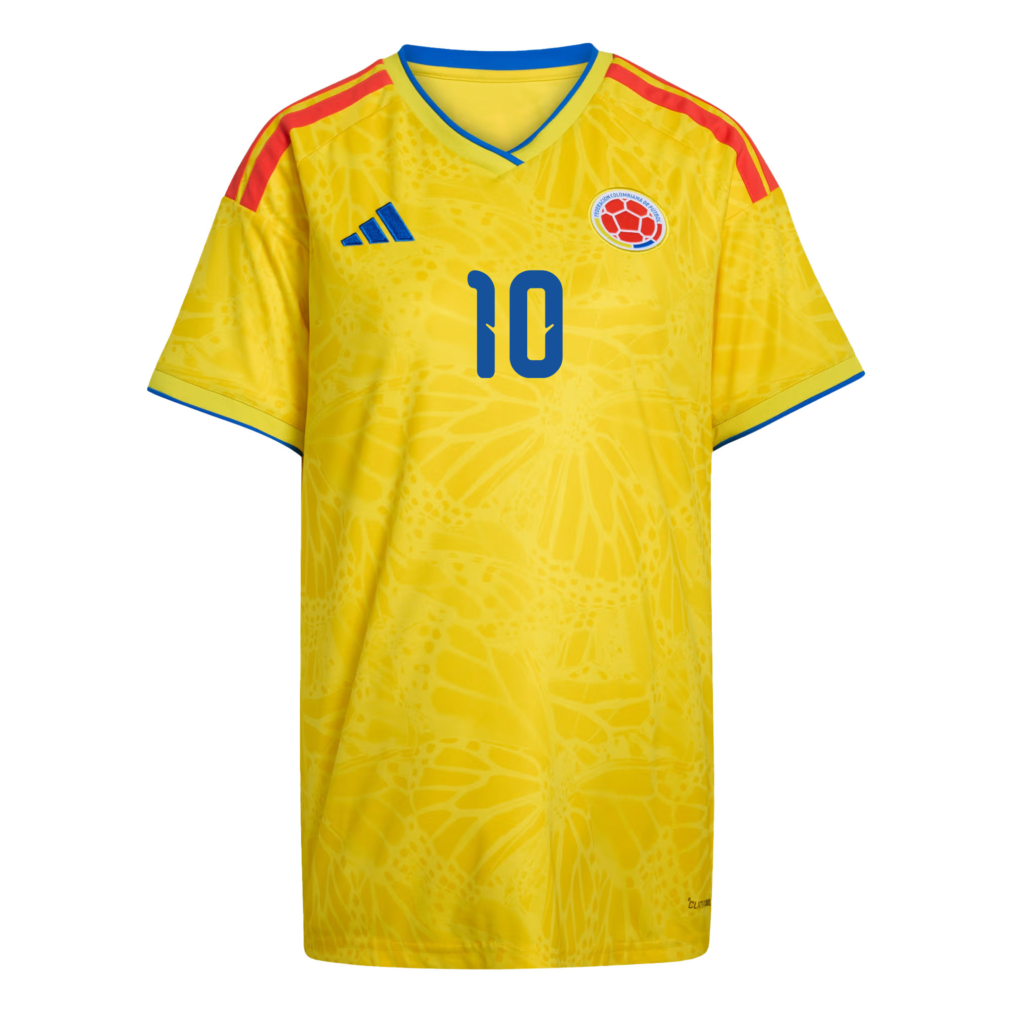 James Rodriguez 10 Women's Colombia National Team 2026 Home Jersey - Yellow - Jersey Teams