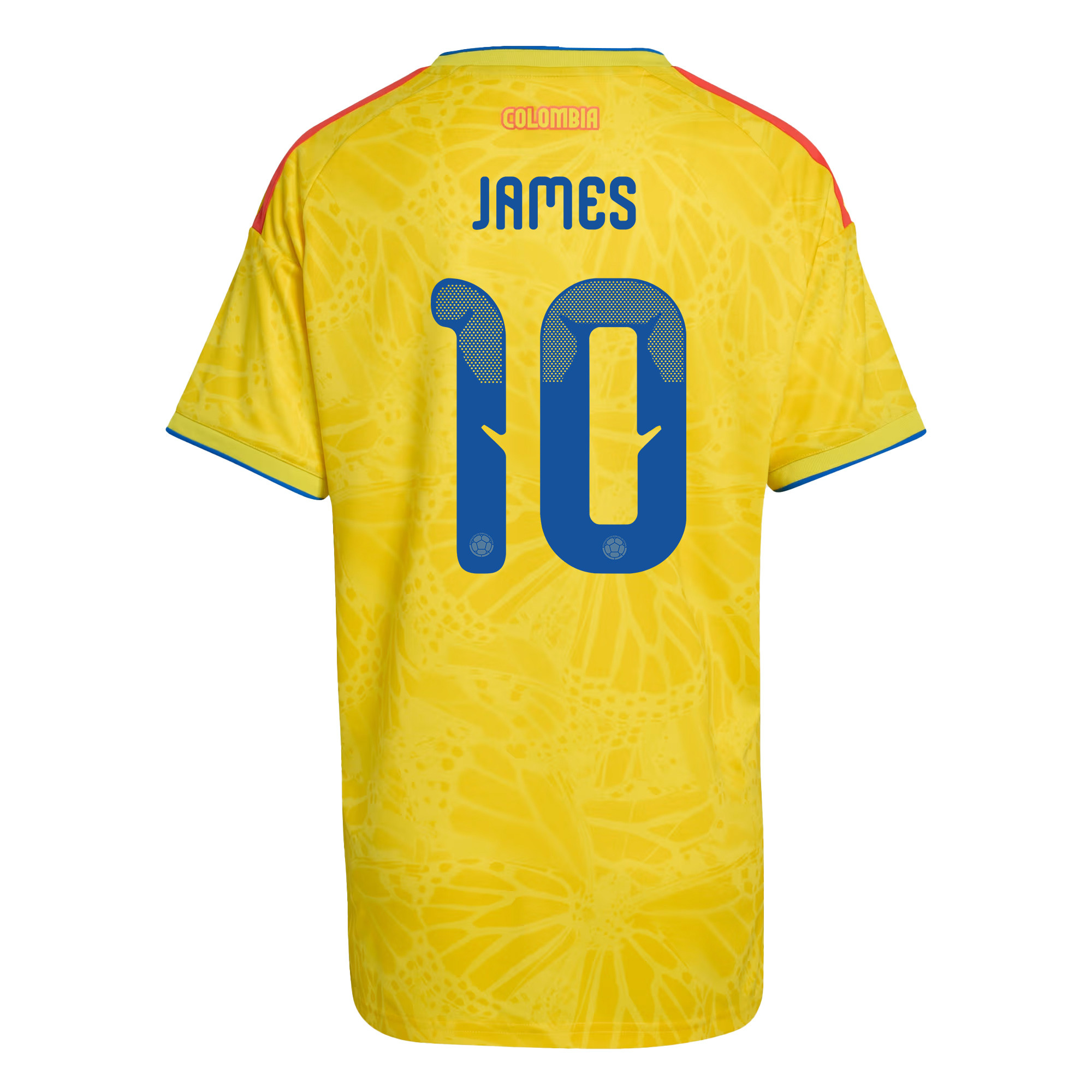 James Rodriguez 10 Women's Colombia National Team 2026 Home Jersey - Yellow - Jersey Teams