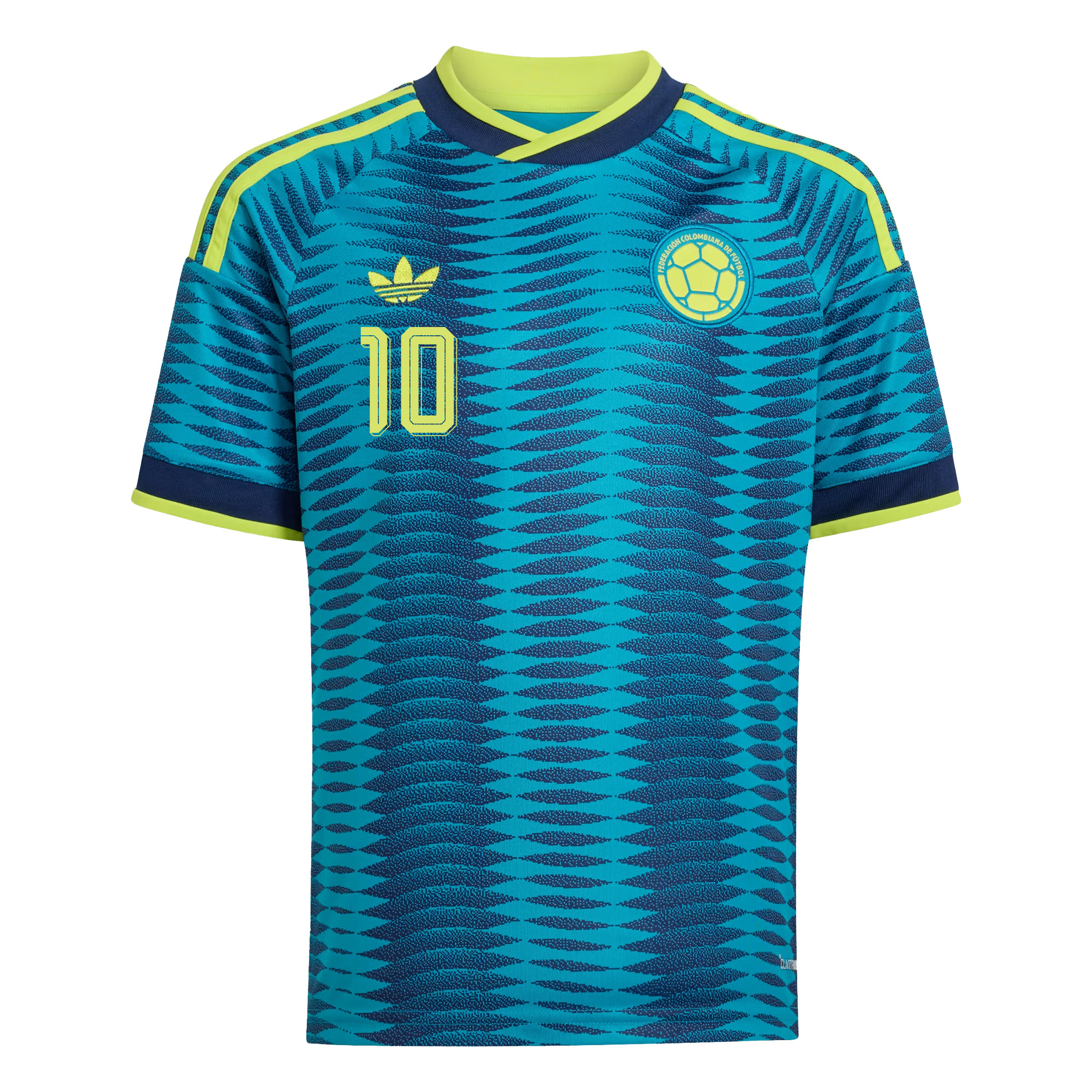 James Rodriguez 10 Youth Colombia National Team 2026 Away Jersey - Turquoise - Jersey Teams