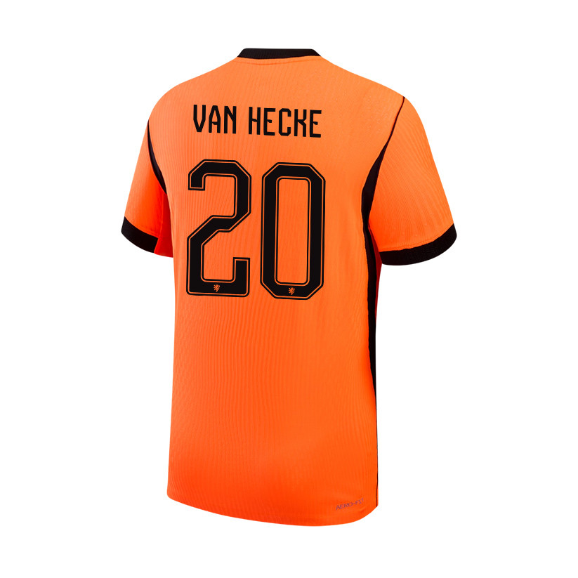 Jan Paul van Hecke 20 Netherlands National Team 2026 x World Cup Patch Home Jersey - Orange, Men - Jersey Teams