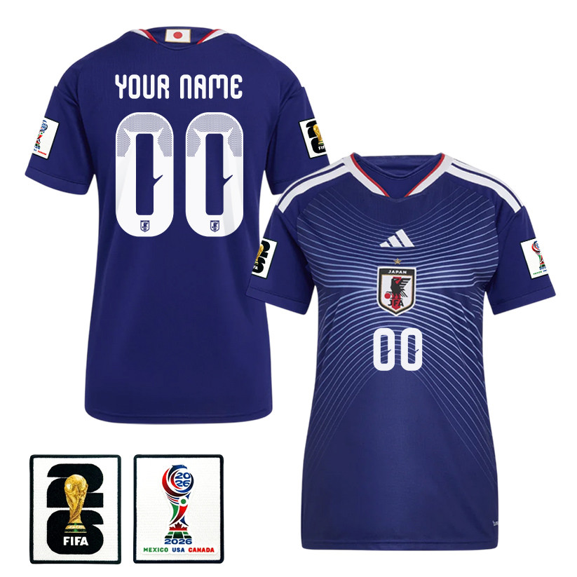 Japan National Team 2026 Women's Personalized Home Jersey - Blue - Jersey Teams