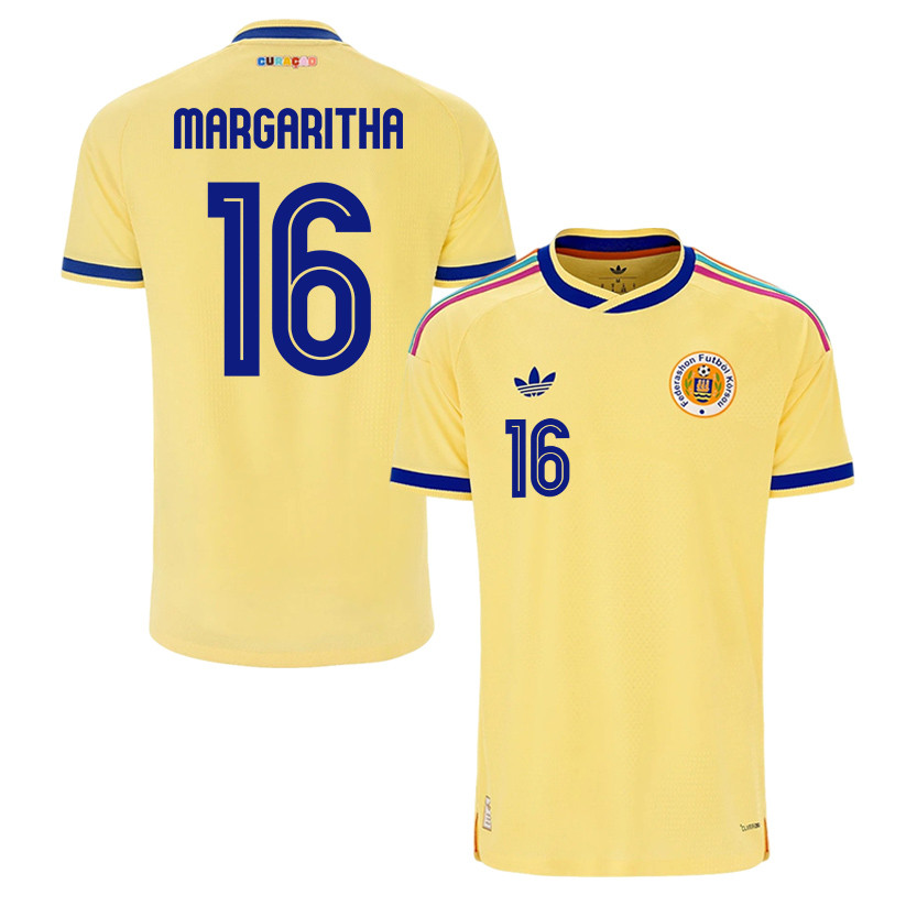 Jearl Margaritha 16 Curaçao National Team 2026 Away Jersey - Yellow, Men - Jersey Teams