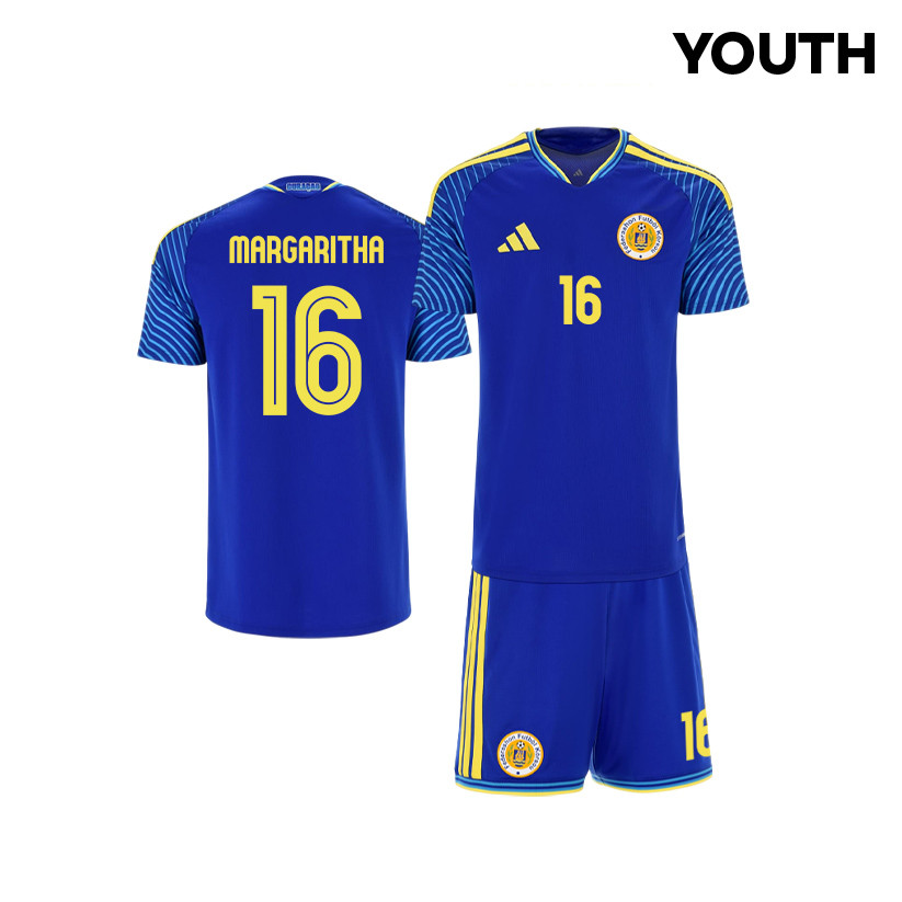 Jearl Margaritha 16 Curacao 2026 YOUTH Home Jersey & Shorts Set - Blue - Jersey Teams
