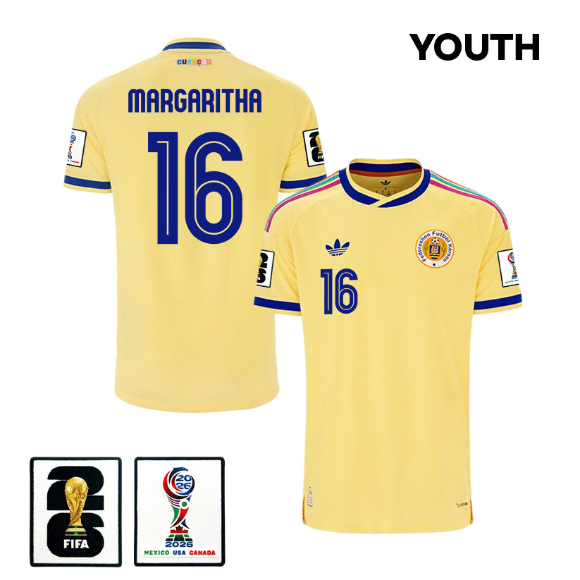 Jearl Margaritha 16 Youth Curaçao National Team 2026 Away Jersey – Yellow – Jersey Teams