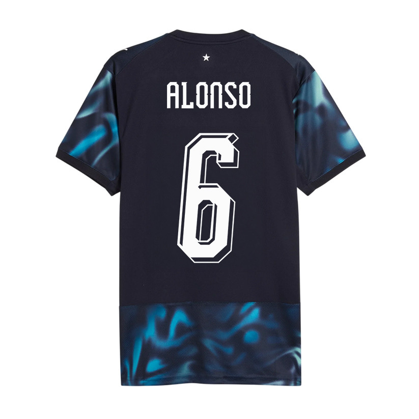 Júnior Alonso 6 Paraguay National Team 2026 Away Jersey - Navy, Men - Jersey Teams