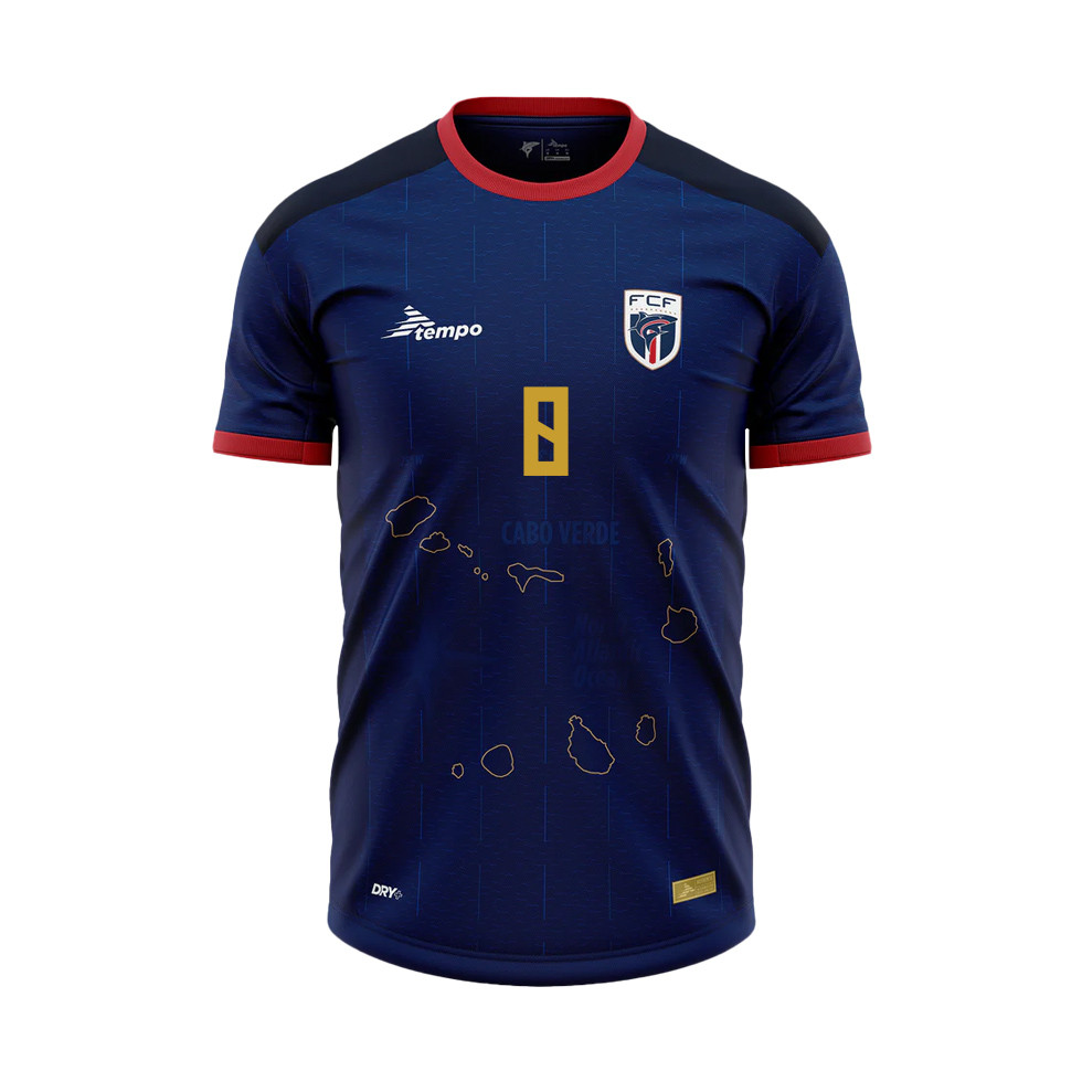 Joao Paulo 8 Cape Verde National Team 2026 Home Jersey - Blue, Men - Jersey Teams