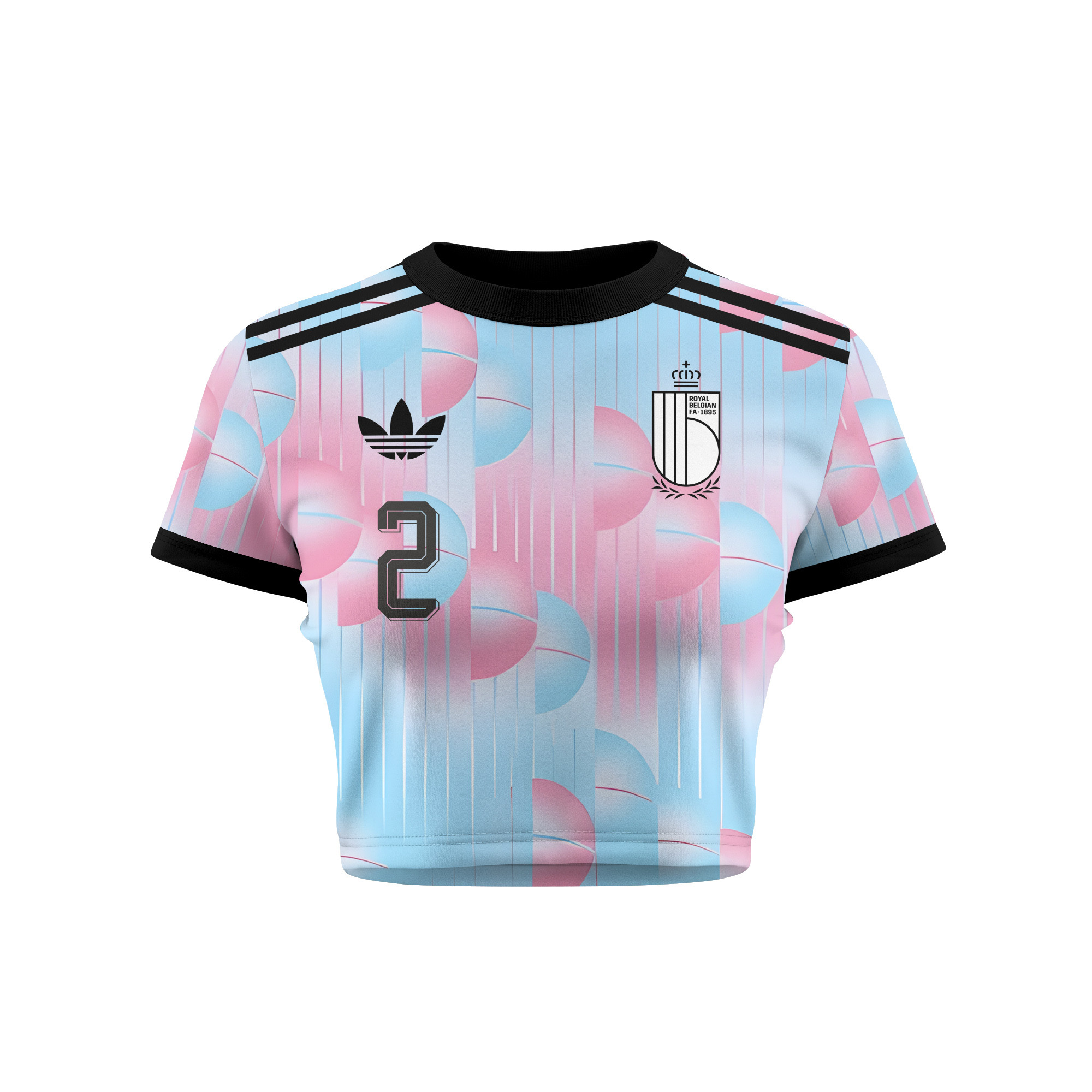 Joaquin Seys 2 Belgium 2026 Women's Away All-Over Print Cropped Jersey - Light Blue - Jersey Teams