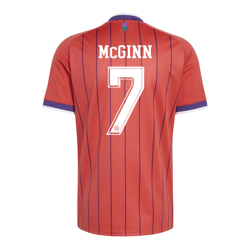 John McGinn 7 Scotland National Team 2026 Away Jersey - Red, Men - Jersey Teams