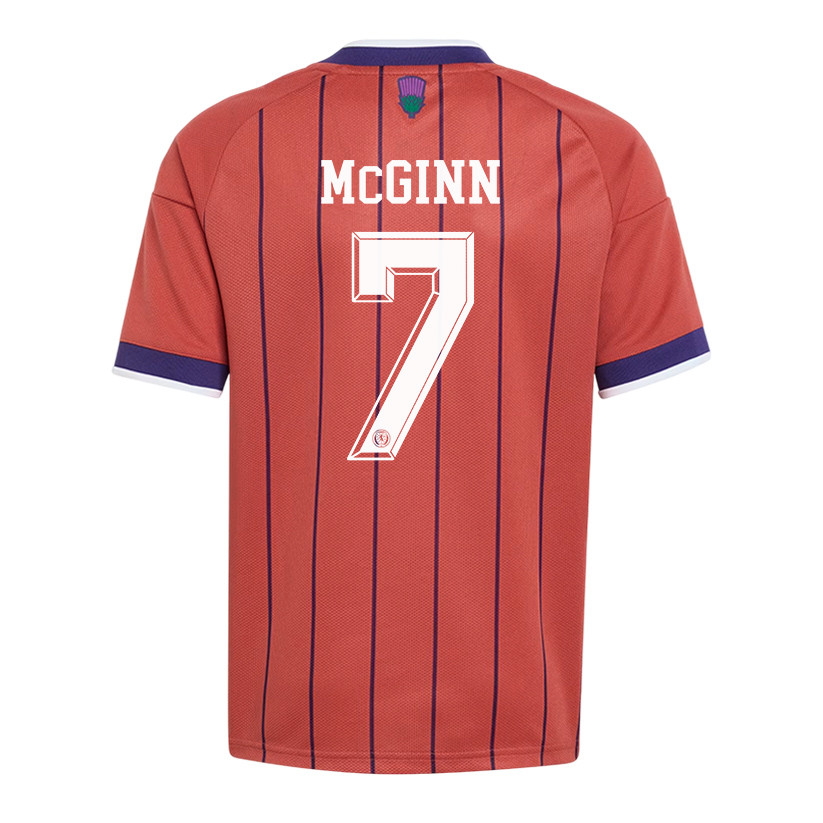 John McGinn 7 Youth Scotland National Team 2026 Away Jersey - Red - Jersey Teams