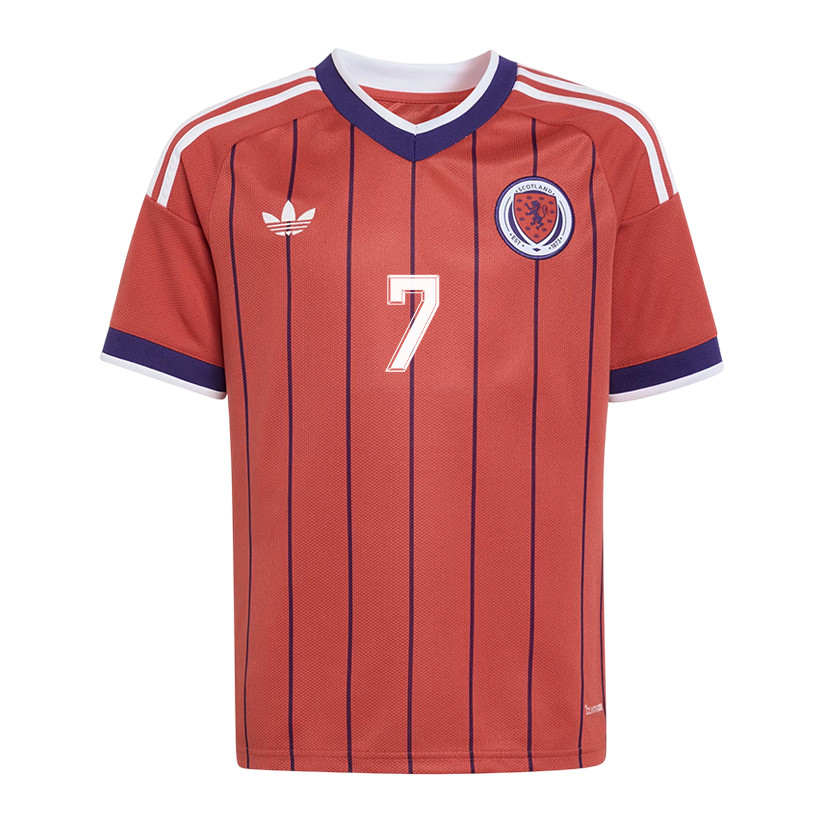John McGinn 7 Youth Scotland National Team 2026 Away Jersey - Red - Jersey Teams