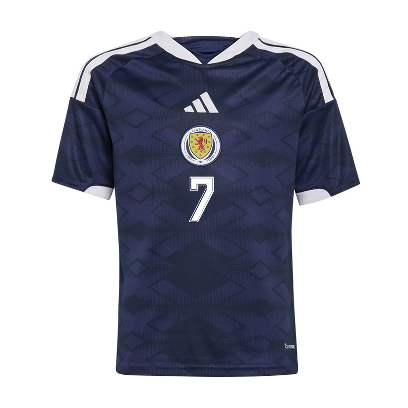 John McGinn 7 Youth Scotland National Team 2026 Home Jersey - Navy - Jersey Teams
