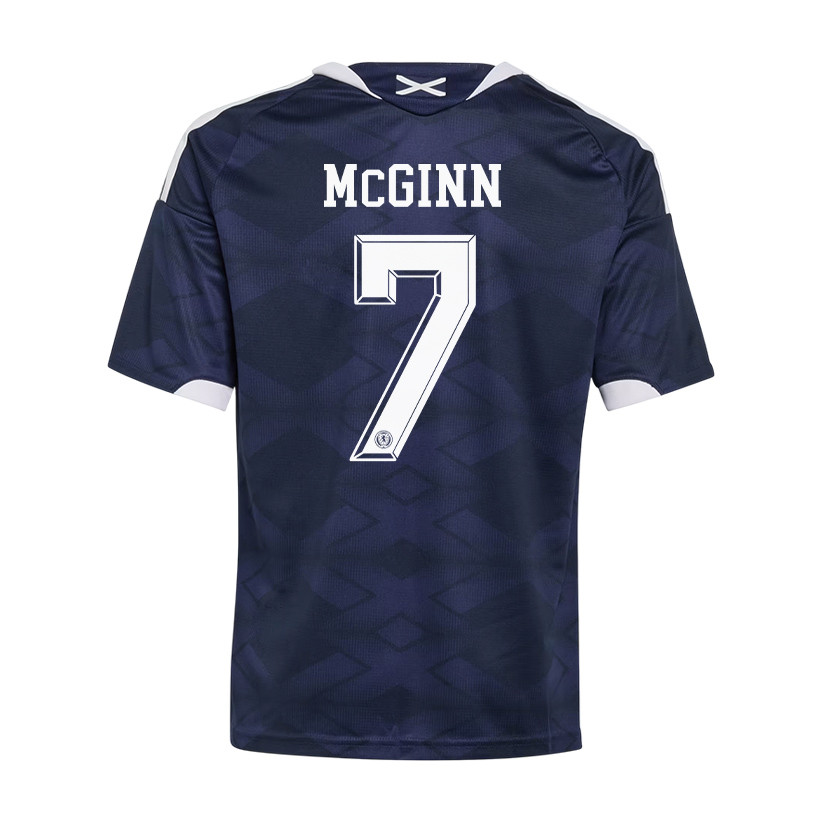John McGinn 7 Youth Scotland National Team 2026 Home Jersey - Navy - Jersey Teams