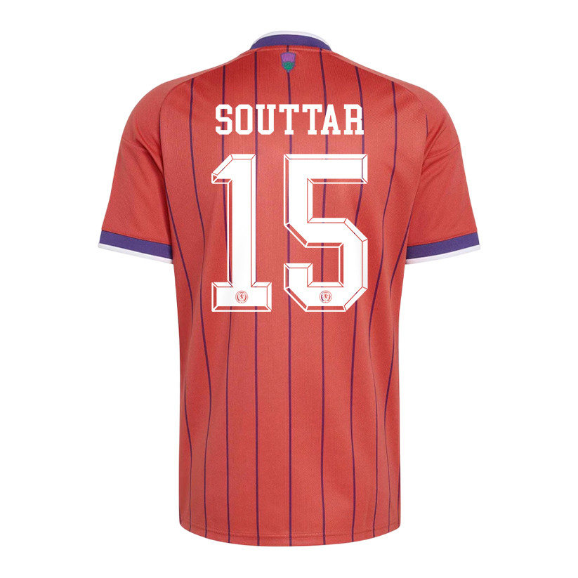 John Souttar 15 Scotland National Team 2026 Away Jersey - Red, Men - Jersey Teams