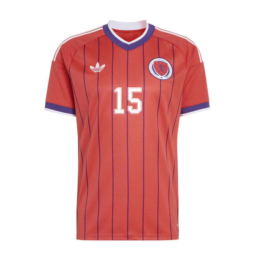 John Souttar 15 Scotland National Team 2026 x World Cup Patch Away Jersey - Red, Men - Jersey Teams