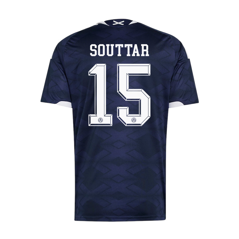 John Souttar 15 Scotland National Team 2026 x World Cup Patch Home Jersey - Navy, Men - Jersey Teams