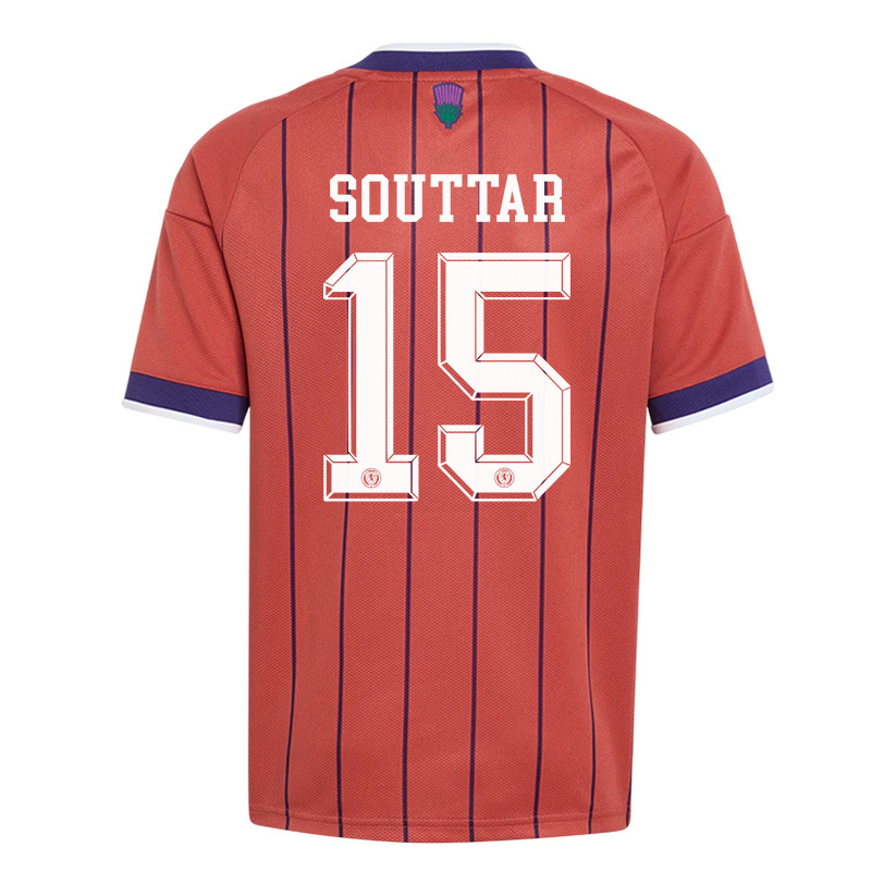 John Souttar 15 Youth Scotland National Team 2026 Away Jersey - Red - Jersey Teams