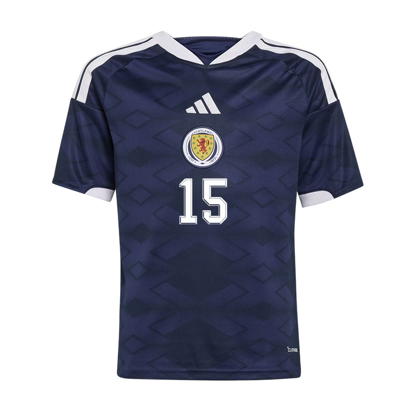 John Souttar 15 Youth Scotland National Team 2026 Home Jersey - Navy - Jersey Teams
