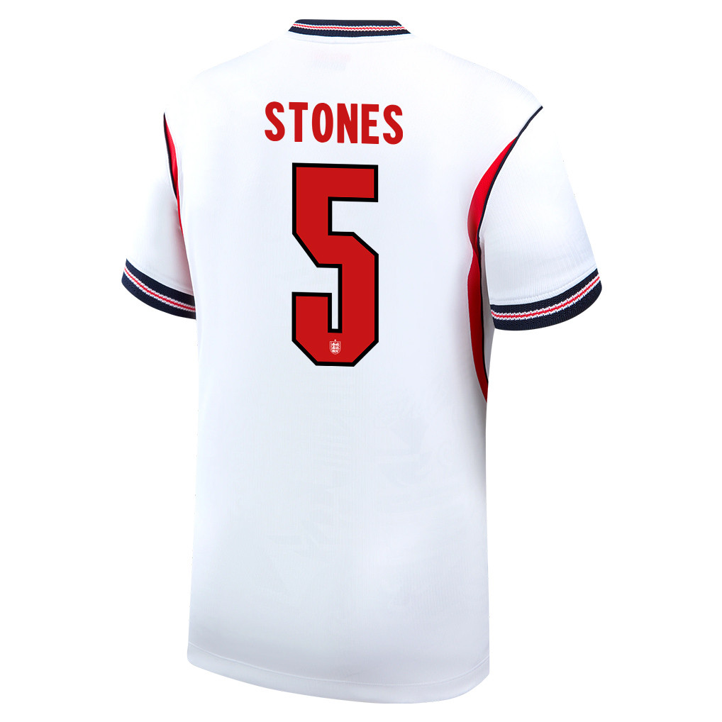 John Stones 5 England National Team 2026 Home Jersey - White, Men - Jersey Teams