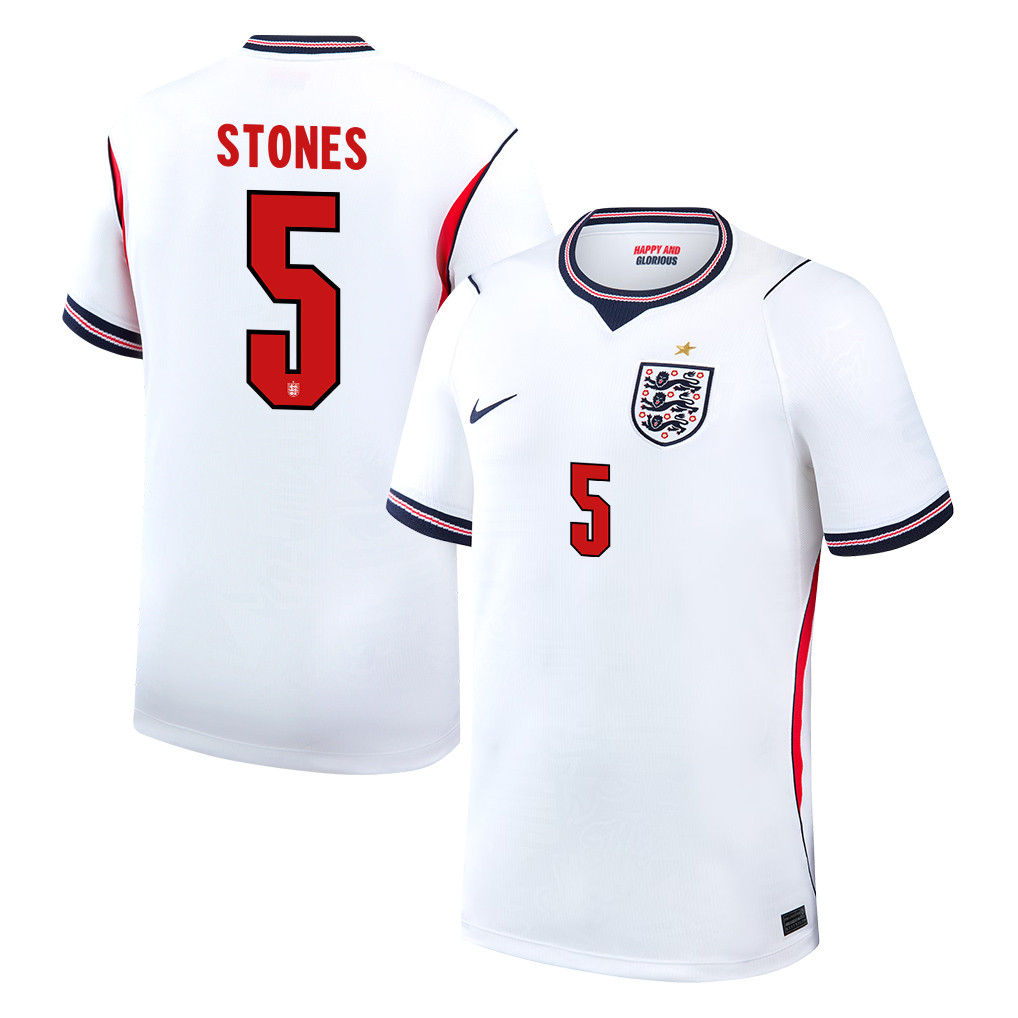 John Stones 5 England National Team 2026 Home Jersey - White, Men - Jersey Teams