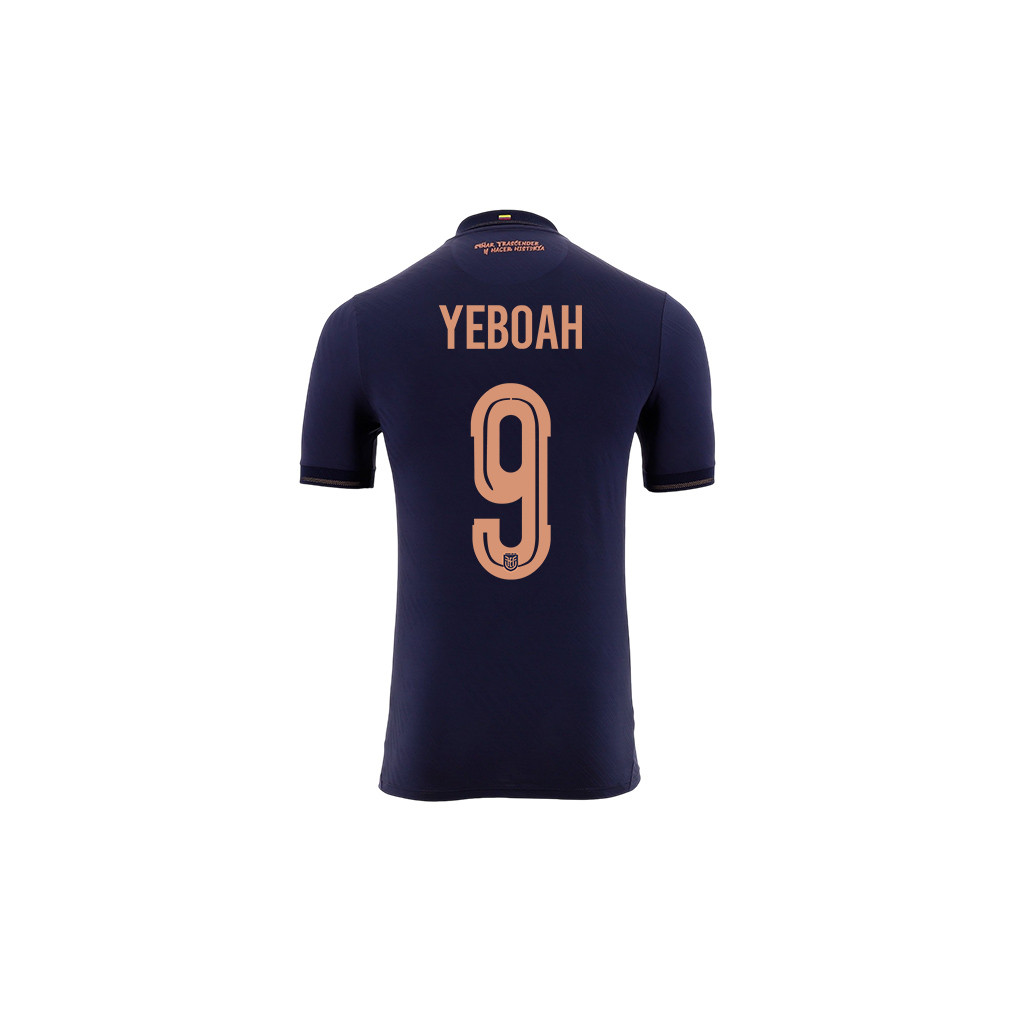 John Yeboah 9 Youth Ecuador National Team 2026 Away Jersey - Navy - Jersey Teams