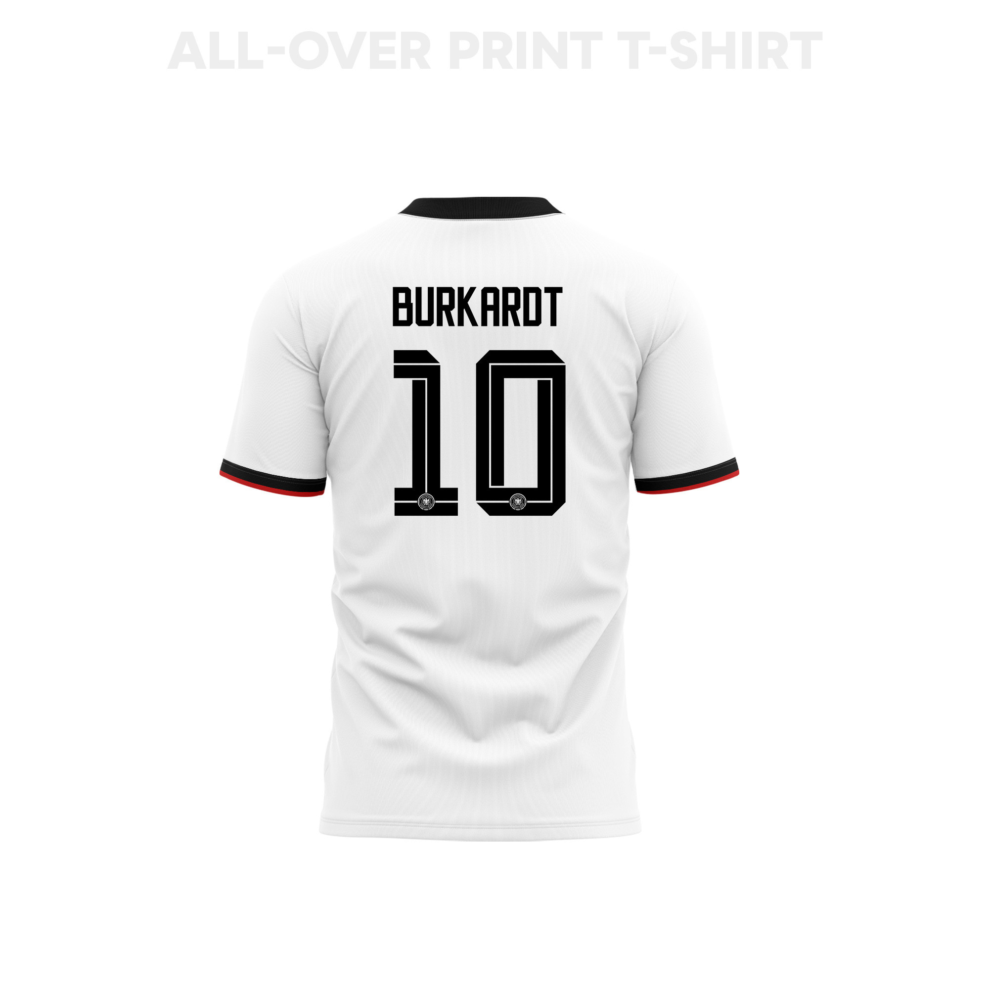 Jonathan Burkardt 10 Germany 2026 Home 3D T-Shirt Fully Printed – Unisex, White - Jersey Teams