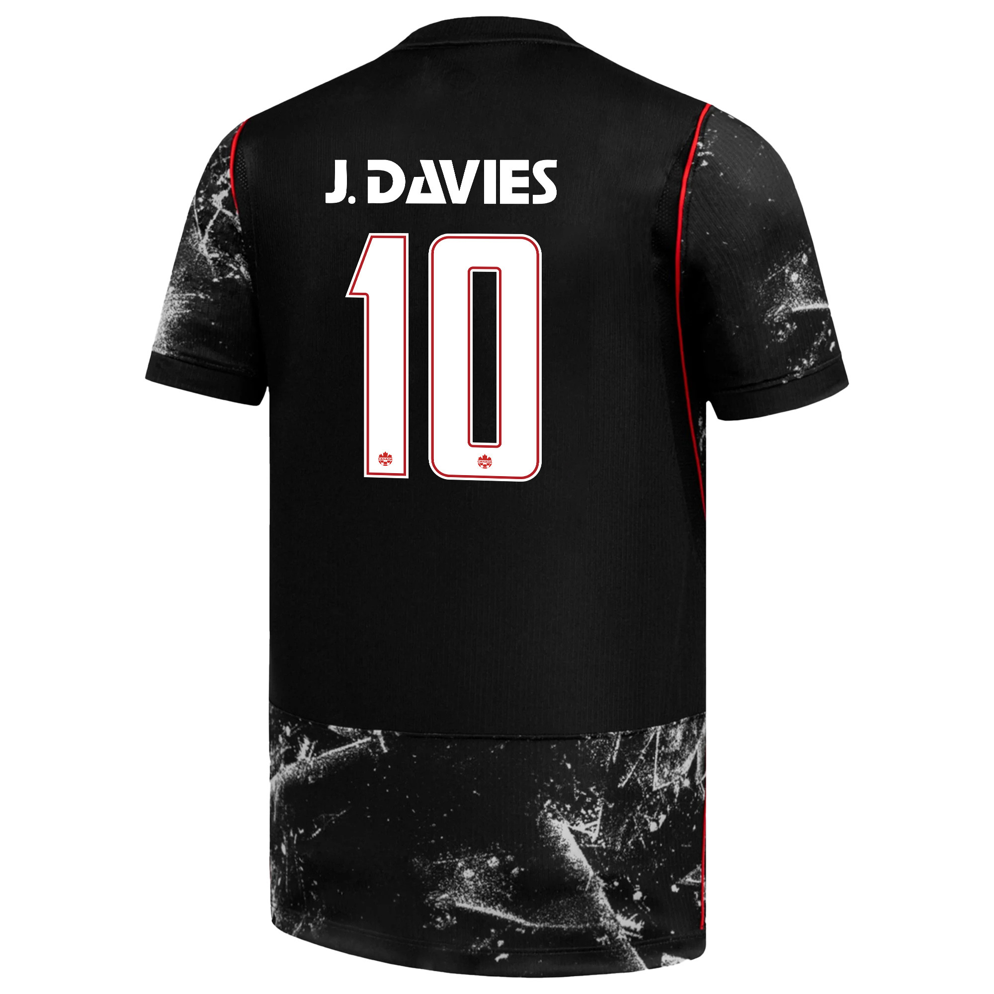 Jonathan David 10 Youth Canada National Team 2026 Away Jersey - Black - Jersey Teams