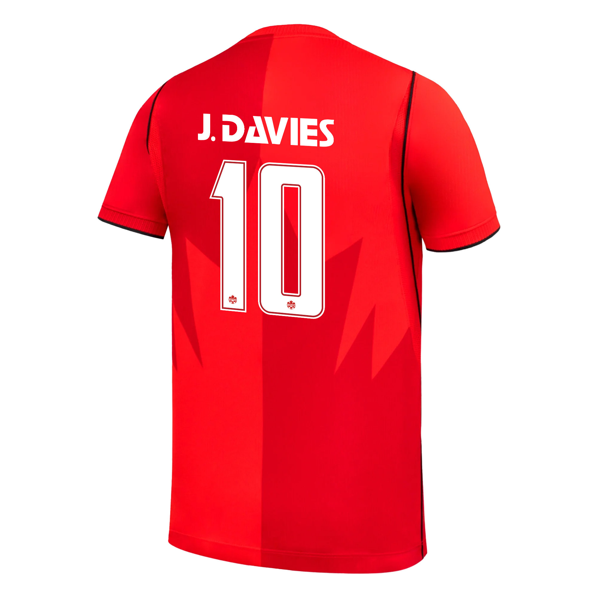 Jonathan David 10 Youth Canada National Team 2026 Home Jersey - Red - Jersey Teams