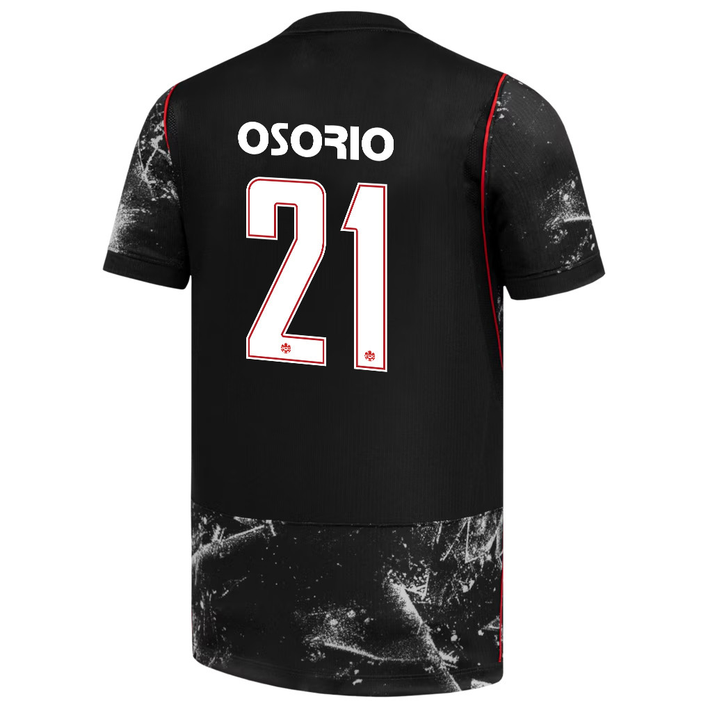 Jonathan Osorio 21 Canada National Team 2026 Away Jersey - Black, Men - Jersey Teams