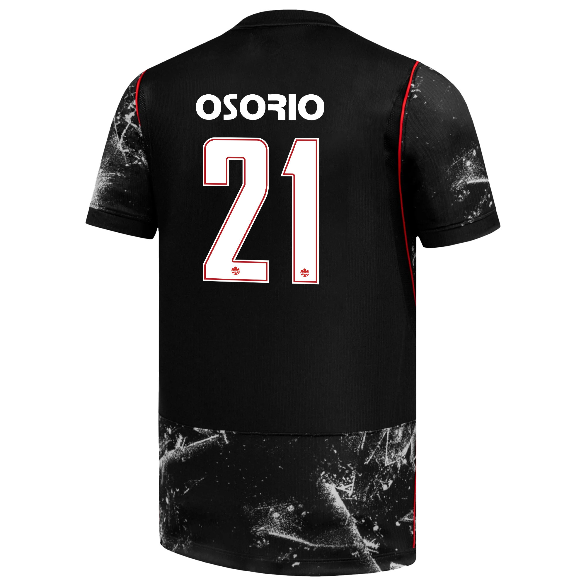 Jonathan Osorio 21 Youth Canada National Team 2026 Away Jersey - Black - Jersey Teams