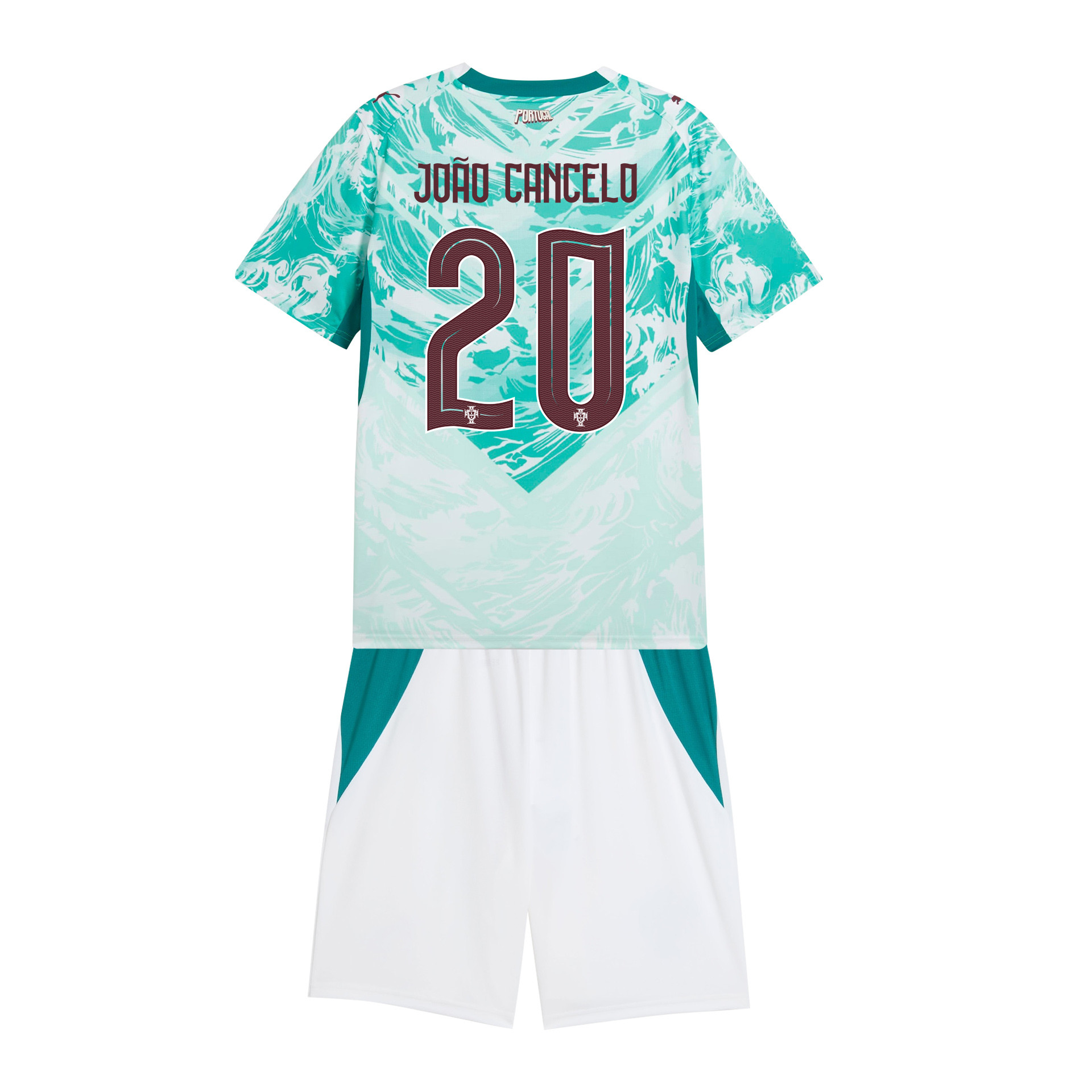 João Cancelo 20 Portugal 2026 Away Men Jersey & Shorts Set – White - Jersey Teams