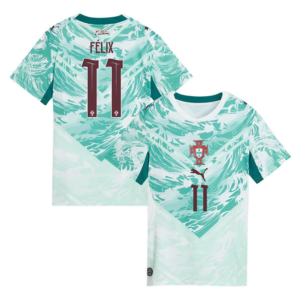 João Félix 11 Portugal National Team 2026 Women's Away Jersey - White - Jersey Teams