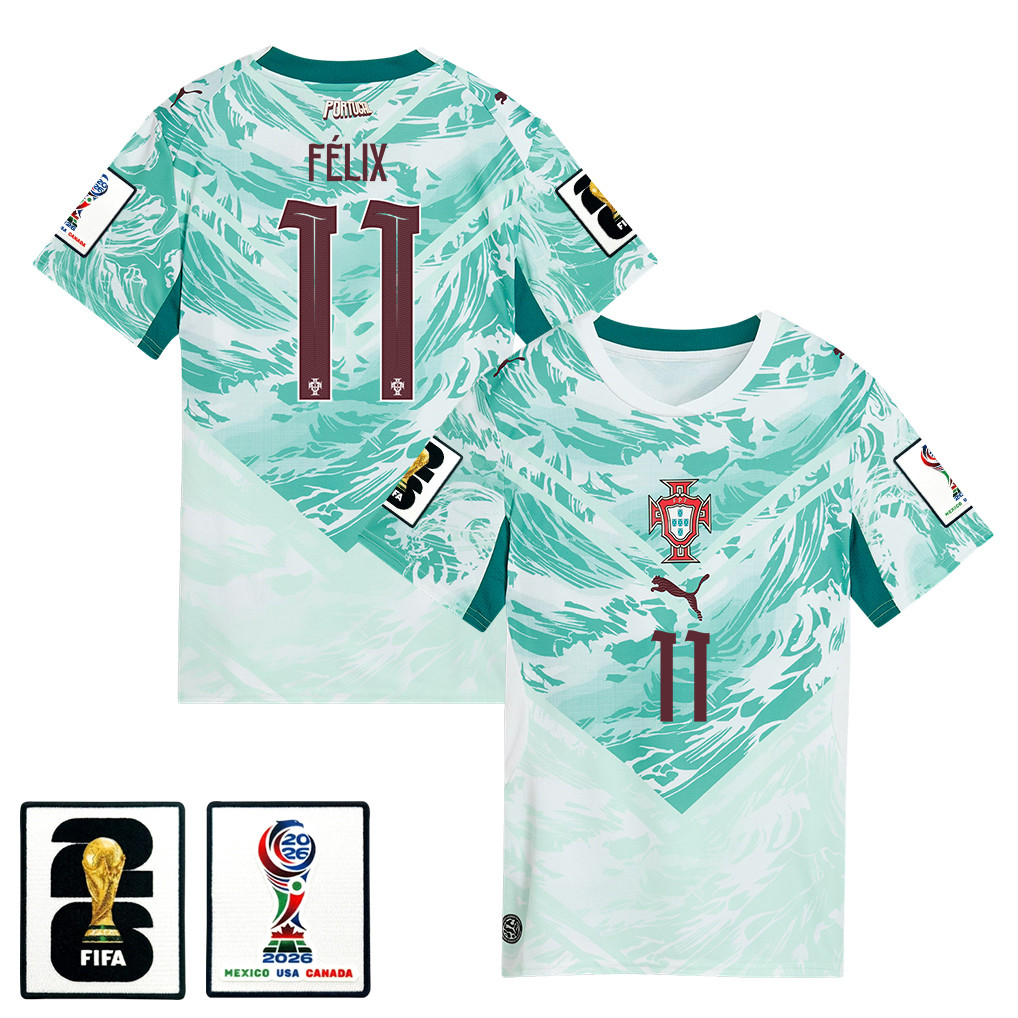João Félix 11 Portugal National Team 2026 Women’s Away Jersey – White – Jersey Teams