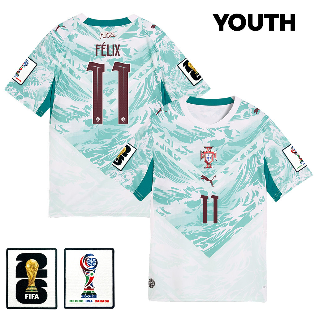 João Félix 11 Youth Portugal National Team 2026 Away Jersey – White – Jersey Teams