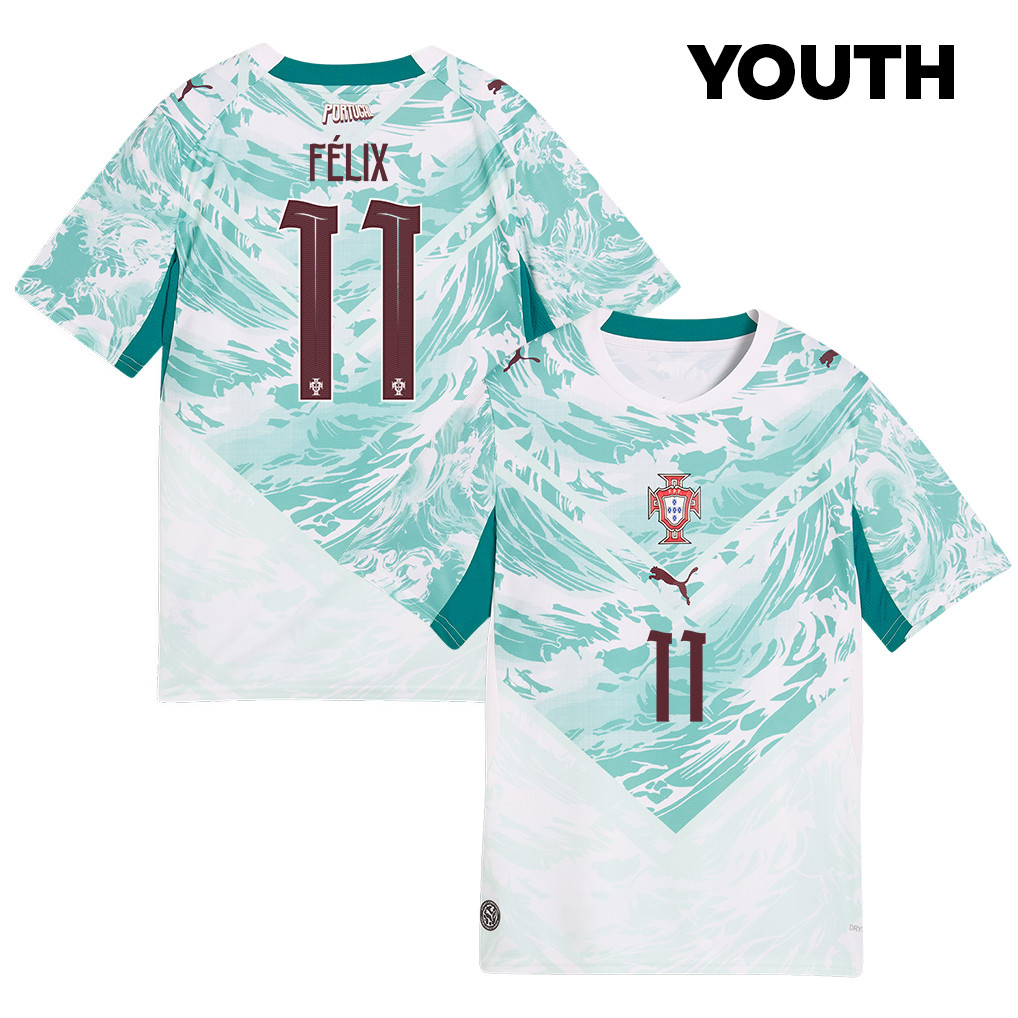João Félix 11 Youth Portugal National Team 2026 Away Jersey - White - Jersey Teams