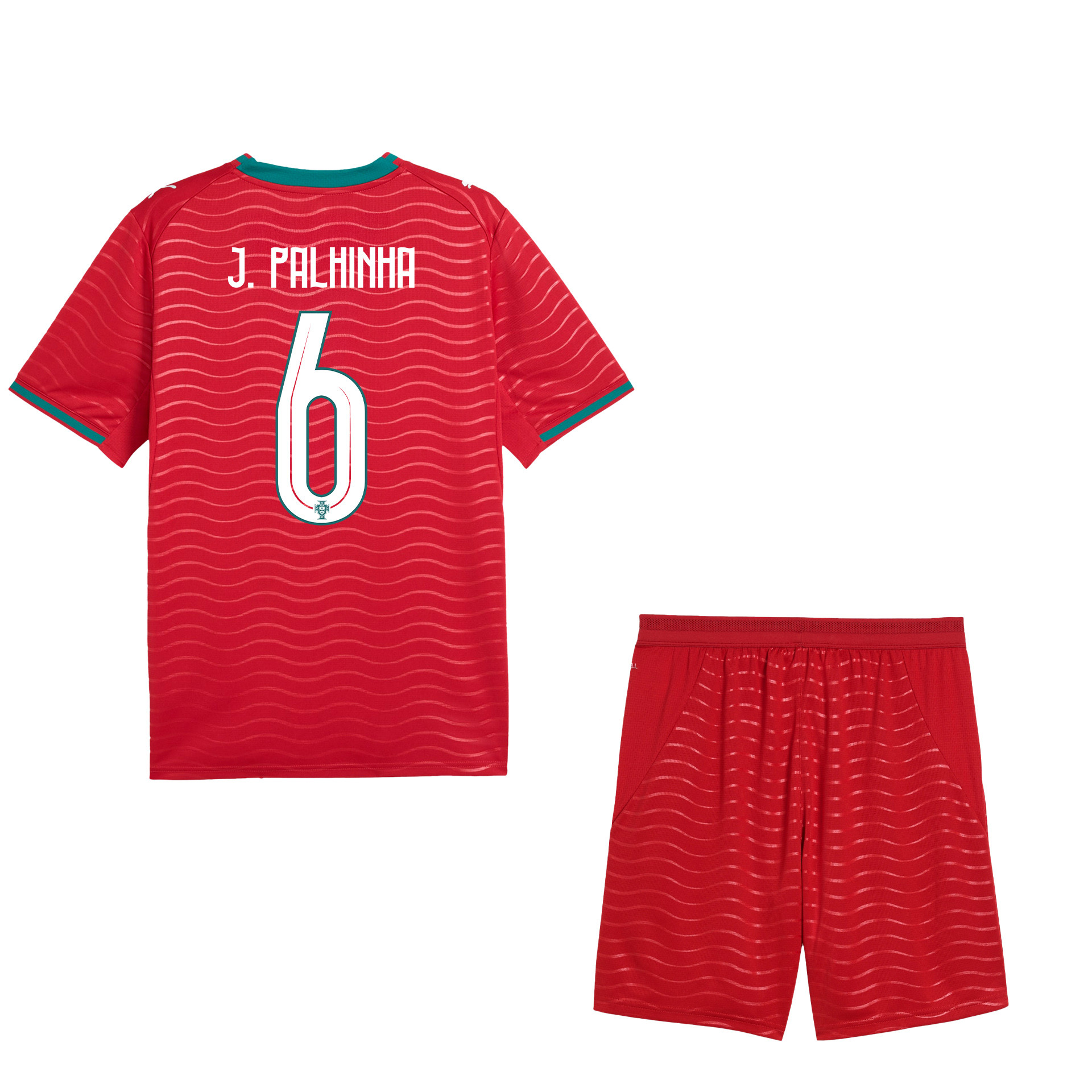 João Palhinha 6 Portugal 2026 Home Men Jersey & Shorts Set – Red - Jersey Teams
