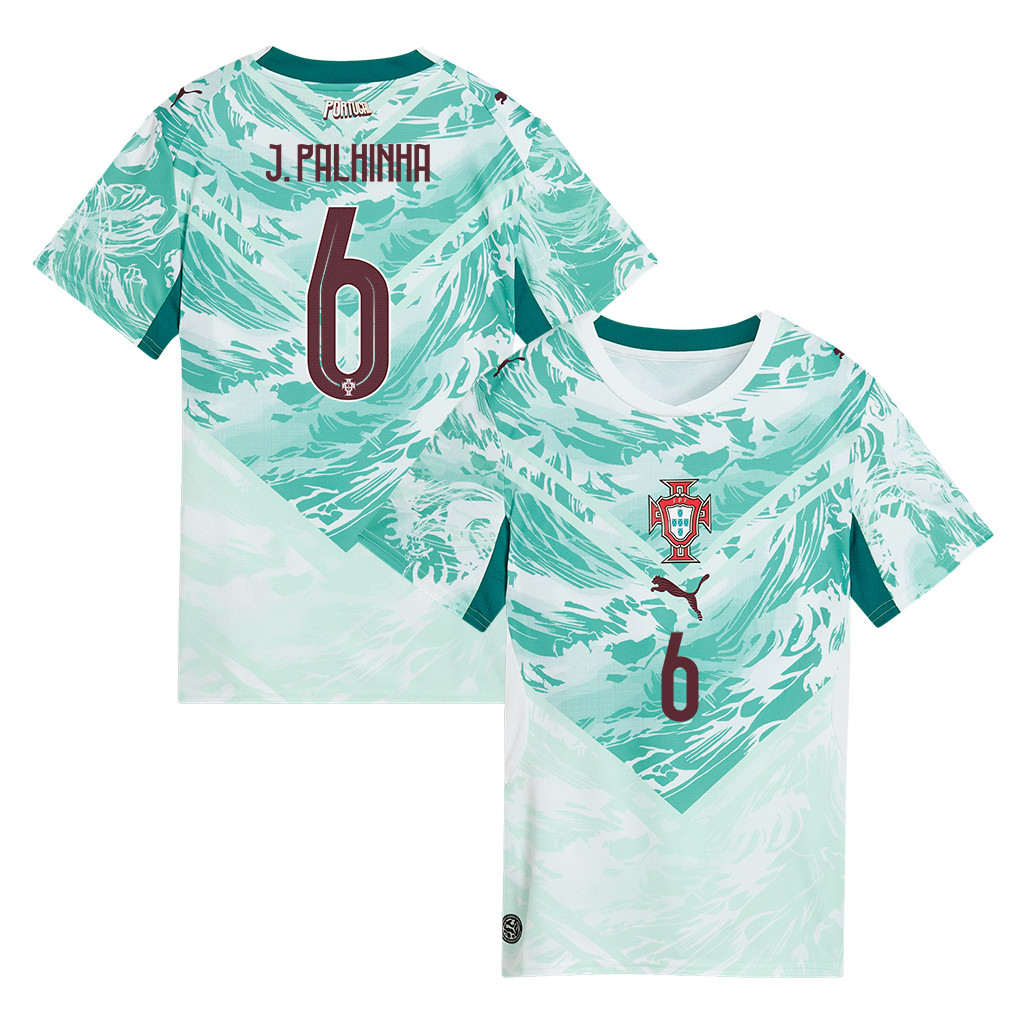 João Palhinha 6 Portugal National Team 2026 Women's Away Jersey - White - Jersey Teams