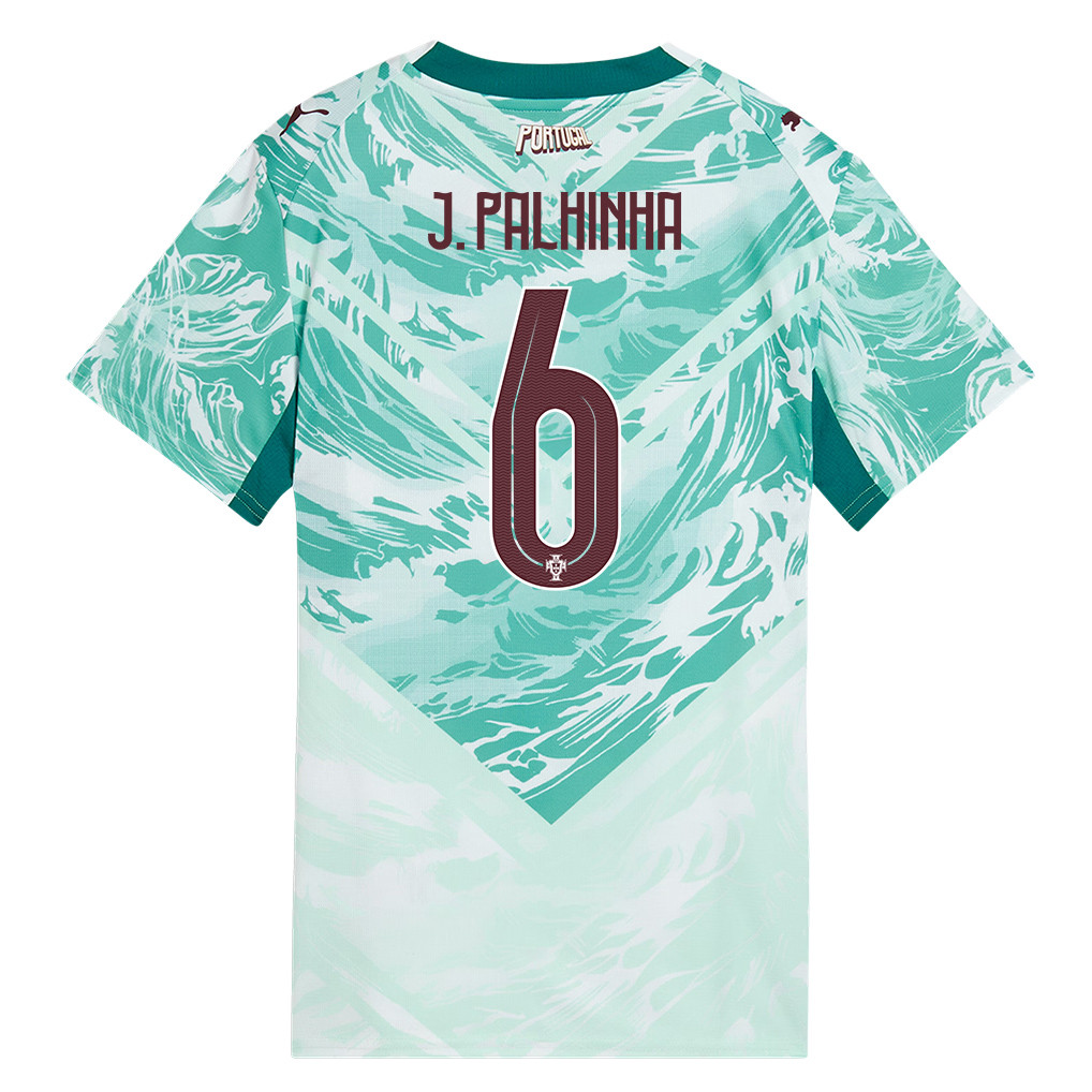 João Palhinha 6 Portugal National Team 2026 Women's Away Jersey - White - Jersey Teams