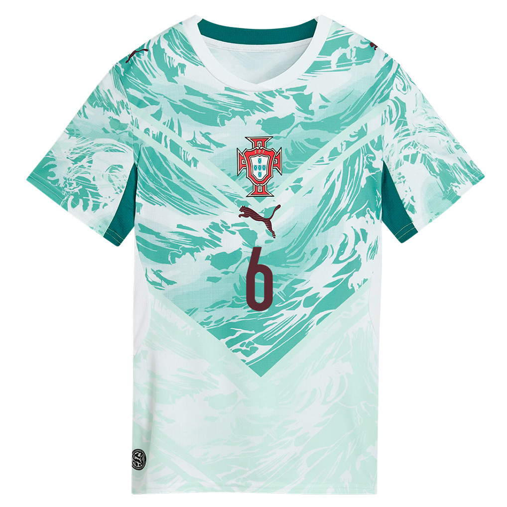 João Palhinha 6 Portugal National Team 2026 Women's Away Jersey - White - Jersey Teams