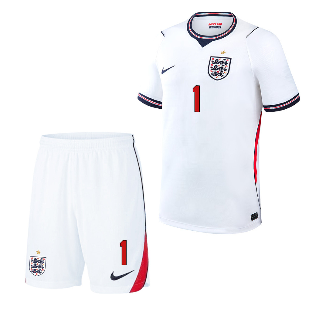 Jordan Pickford 1 England 2026 Home Men Jersey & Shorts Set – White - Jersey Teams
