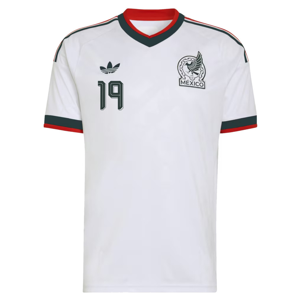 Jorge Sánchez 19 Mexico National Team 2026 Away Jersey - White, Men - Jersey Teams