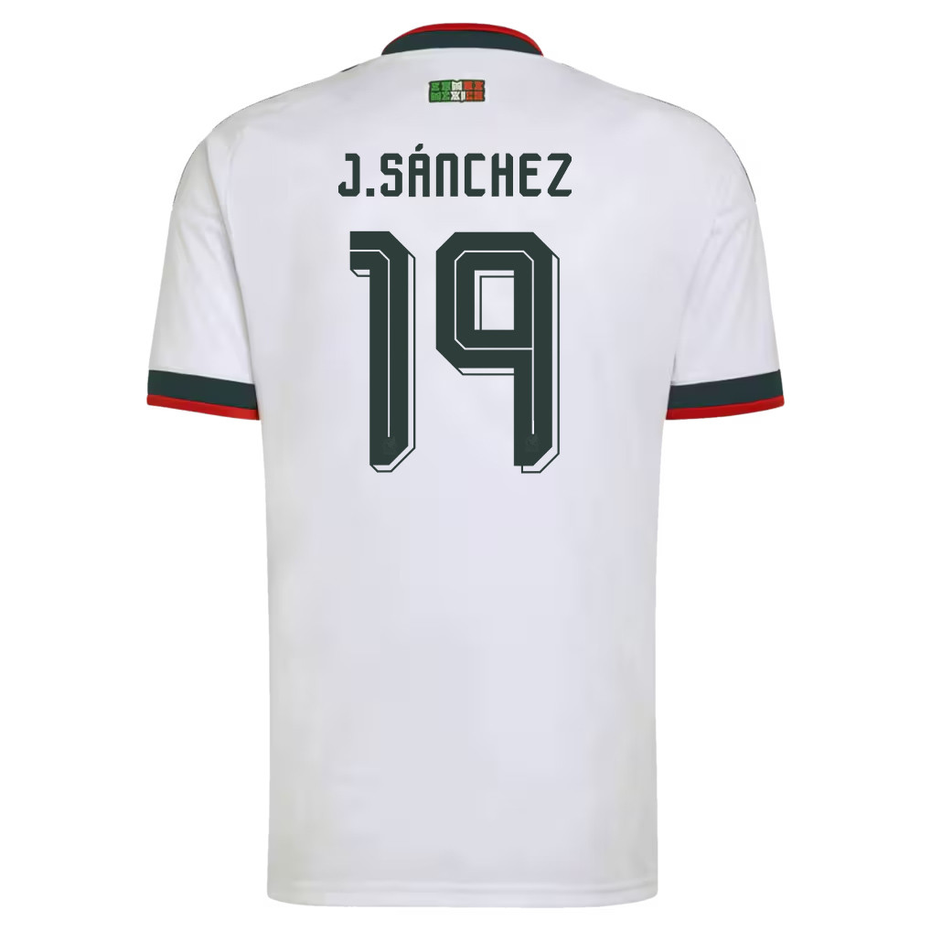 Jorge Sánchez 19 Mexico National Team 2026 Away Jersey - White, Men - Jersey Teams