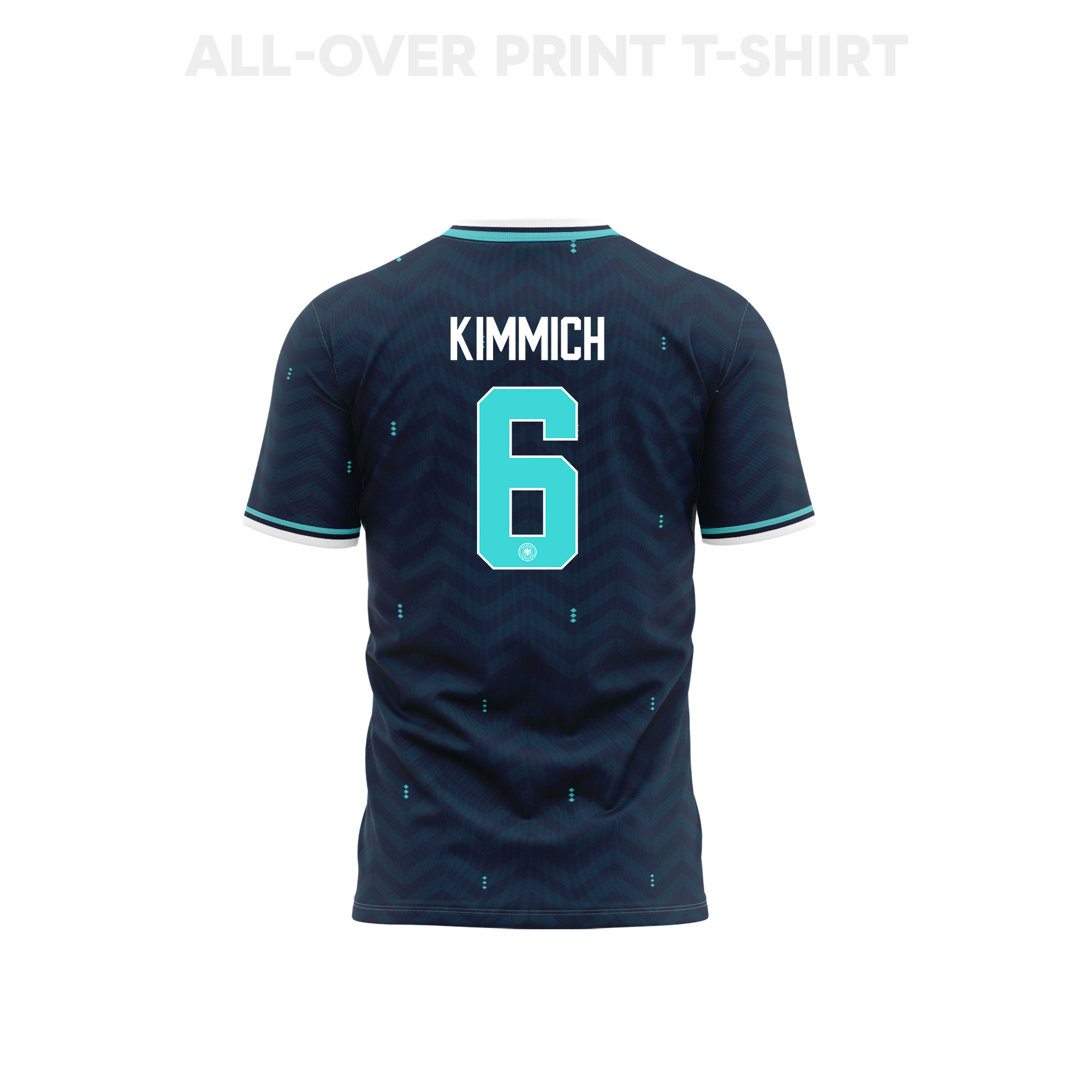 Joshua Kimmich 6 Germany 2026 Away 3D T-Shirt Fully Printed – Unisex, Navy - Jersey Teams