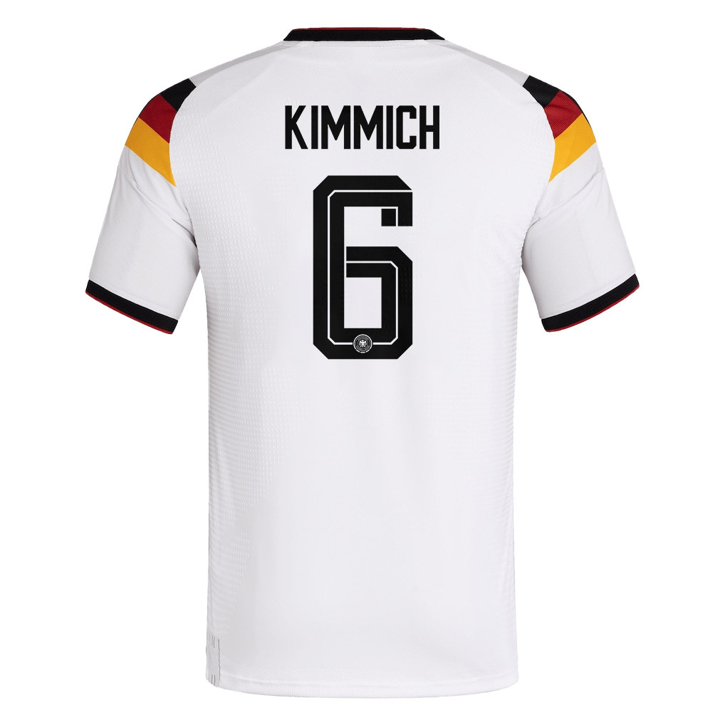 Joshua Kimmich 6 Germany National Team 2026 x World Cup Patch Home Jersey - White, Men - Jersey Teams