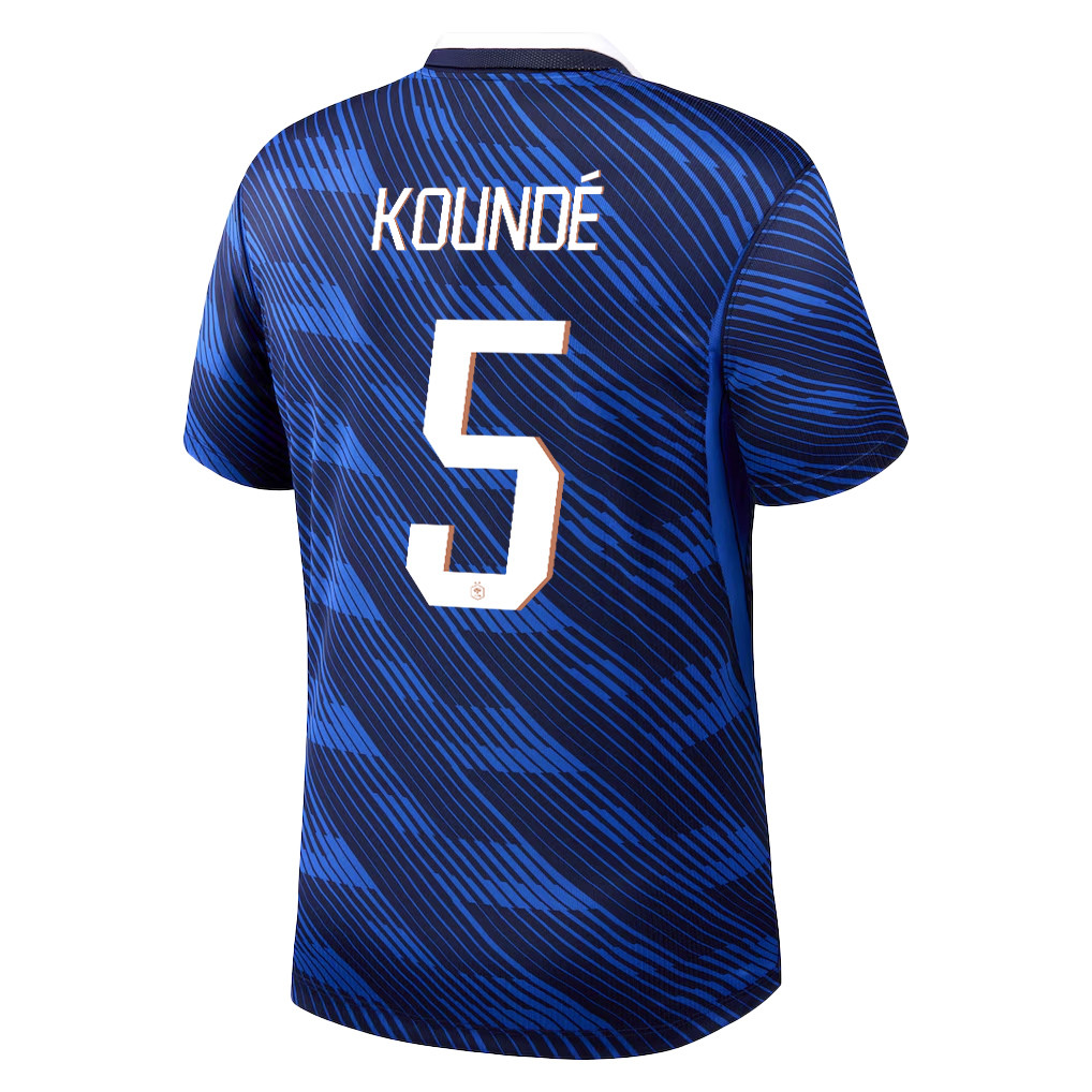 Jules Koundé 5 France National Team 2026 Home Jersey - Blue, Men - Jersey Teams