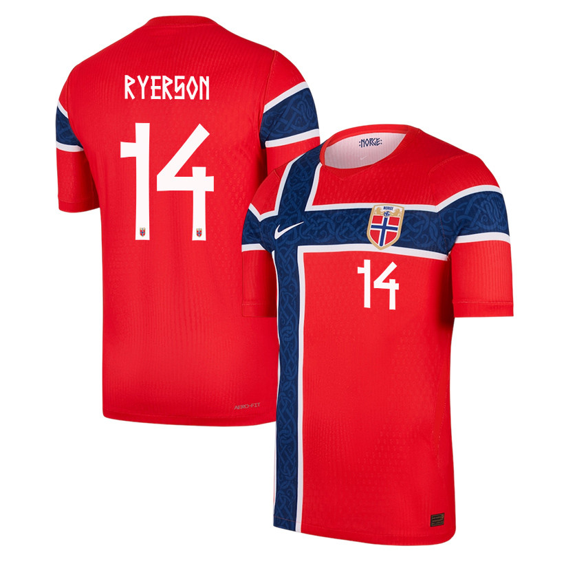 Julian Ryerson 14 Norway National Team 2026 Home Jersey - Red, Men - Jersey Teams