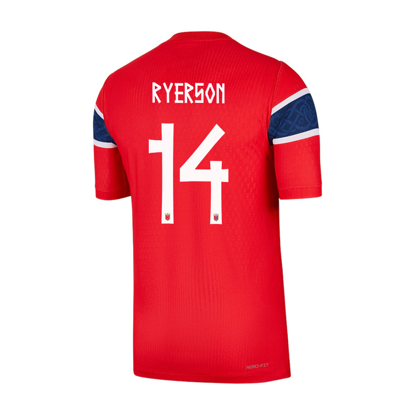Julian Ryerson 14 Norway National Team 2026 x World Cup Patch Home Jersey - Red, Men - Jersey Teams
