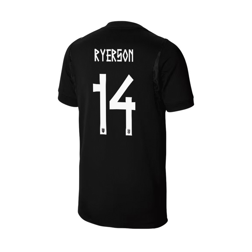 Julian Ryerson 14 Youth Norway National Team 2026 Away Jersey - Black - Jersey Teams