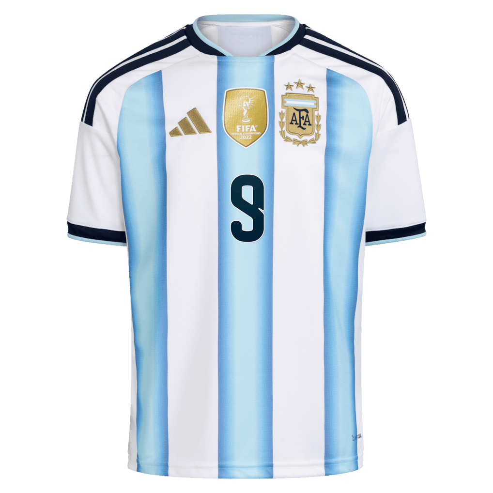 Julián Alvarez 9 Argentina National Team FIFA x World Cup 2026 Home YOUTH Jersey – White – Jersey Teams